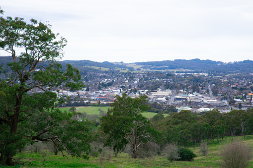 Panoramic View of Bowral Country Town in Sydney NSW Australia