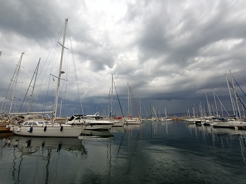 bad weather arriving in Porto San Rocco