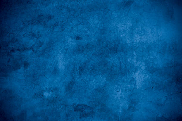 istock Old wall pattern texture cement blue dark abstract  blue color design are light with black gradient background. 1266930261