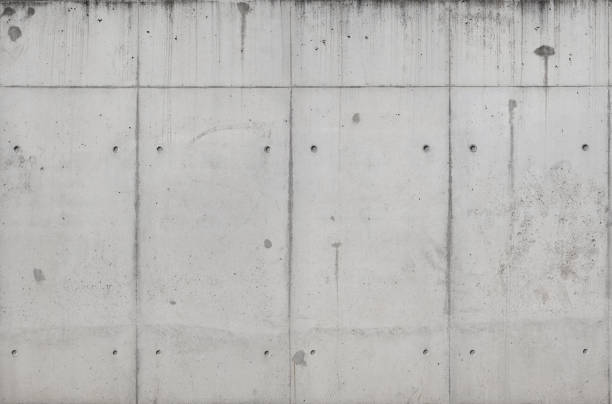 istock Exposed concrete wall not plastered or blinded - viewing surfaces - design functions 1266938190