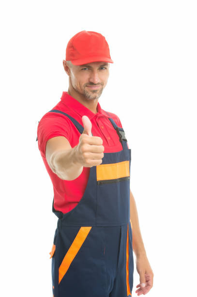 istock Handyman professional occupation. Reputable master. Easy and quick. Handyman service. Man helpful laborer. Repair and renovation. Guy worker uniform. Builder regular worker. Handyman services concept 1266940632