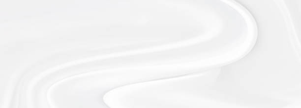 istock White gray satin texture that is white silver fabric silk panoramic background with beautiful soft blur pattern natural. 1266941021