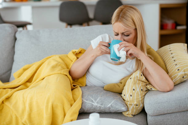 istock Sick woman stock photo 1266941209