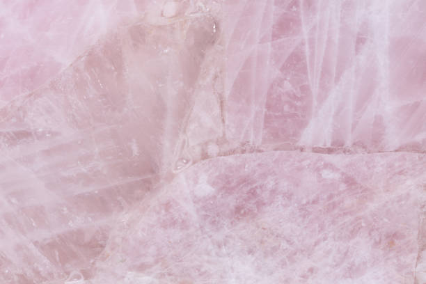 Elegant light pink quartz texture in gentle tone.