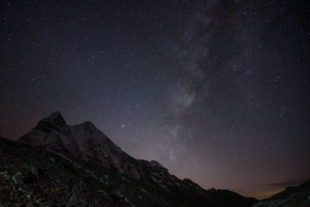istock Ama dablam night view around Island peak Base camp 1266958556
