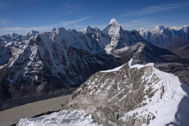 view from the top of Island peak