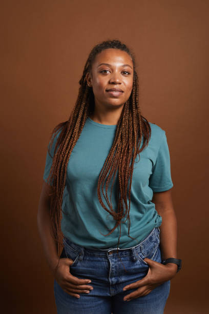 istock Confident African-American Woman in Studio 1266963333