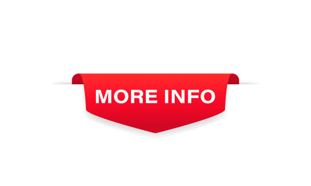 More info badge red banner ribbon. Label icon. Tag. Top bookmark. Vector on isolated white background. EPS 10 More info badge red banner ribbon. Label icon. Tag. Top bookmark. Vector on isolated white background. EPS 10. corner tip stock illustrations