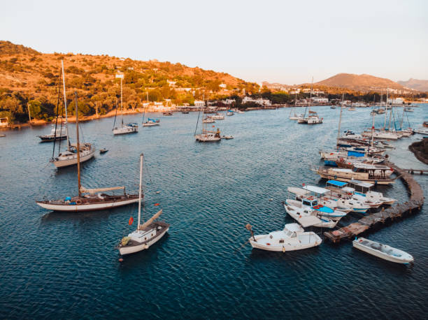 istock Ariel View of Gumusluk Bay in Bodrum 1266966128