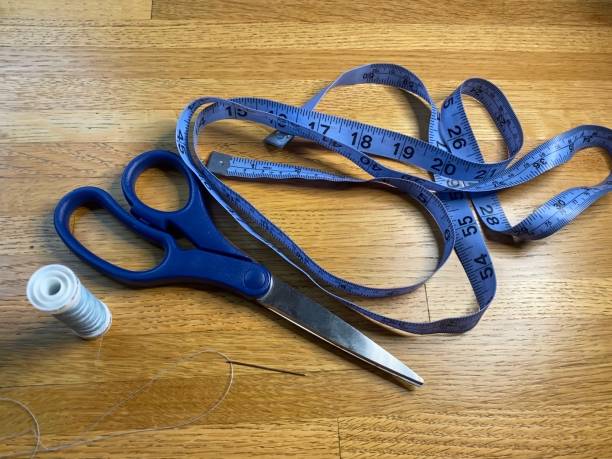 istock Sewing Supplies in blue 1266967750