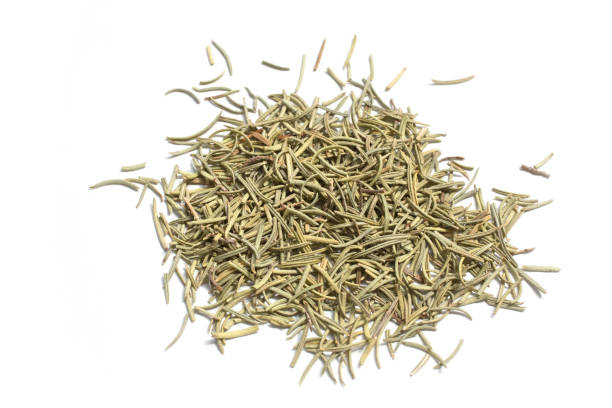 istock Dried natural rosemary spice isolated on white background 1266973030