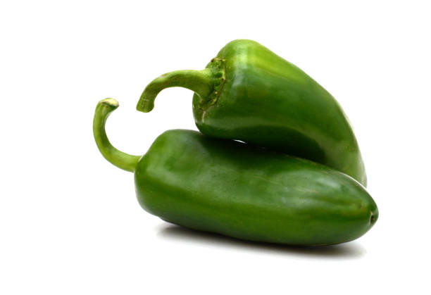 istock Jalapenos Chili Peppers on white background 1266974156