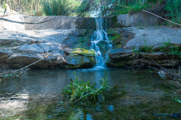 istock river as it passes through the town of Ugijar 1266977775