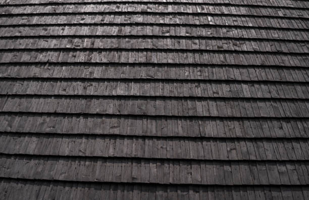 istock rooftop made from wood tiles 1266980564