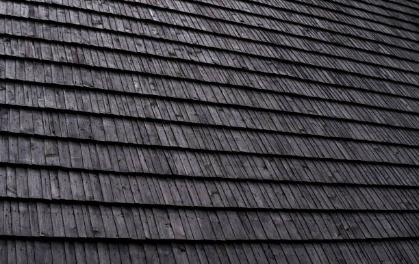 istock rooftop made from wood tiles 1266980595