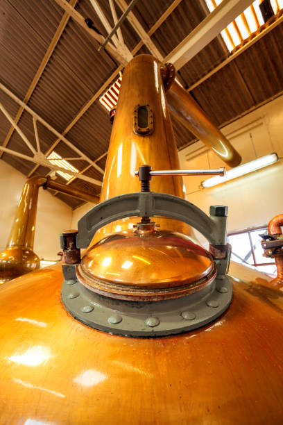 istock Close up of a traditional copper whisky still 1266980987