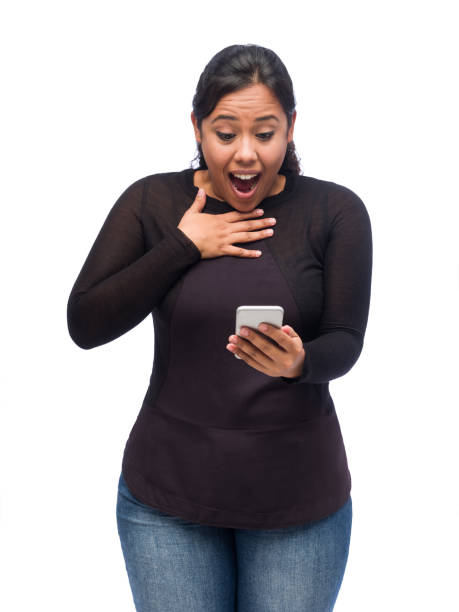 istock Young woman looking at phone and being surprised 1266982639