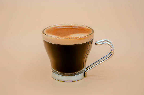 Isolated espresso gourmet coffee glass