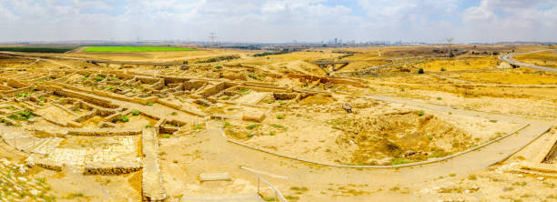 istock Panoramic view of Tel Beer Sheva archaeological site 1266983275