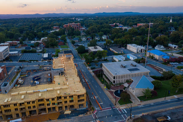 istock Hickory NC by city hall 1266986006