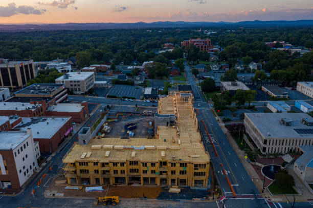 istock Hickory NC by city hall 1266986013