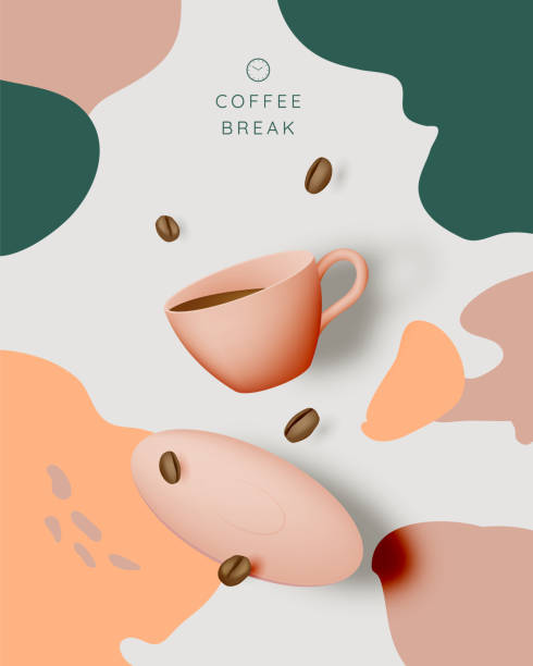 illustrations, cliparts, dessins animés et icônes de fond de pause de café - coffee backgrounds cafe breakfast