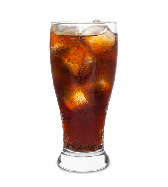 istock Glass of cola with ice 1266999859