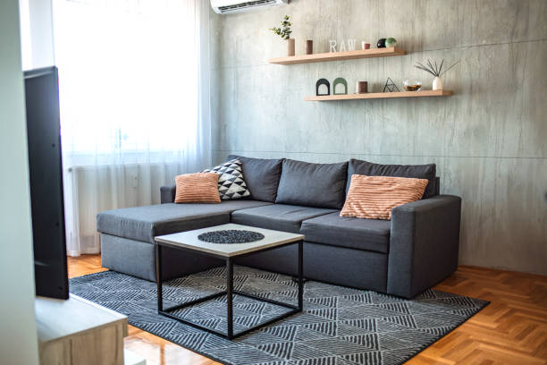 istock Living room loft in industrial style. 1267000267