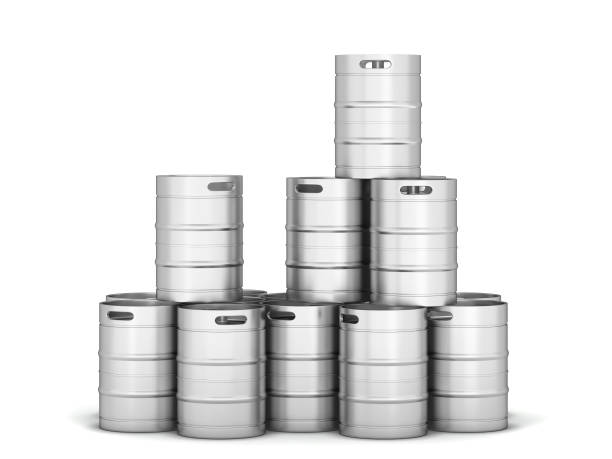 istock Metal beer keg 1267002406