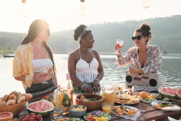 istock Women arranging party on the nature 1267003024