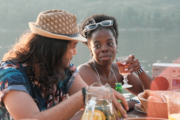 istock Couple have date outdoors 1267003628