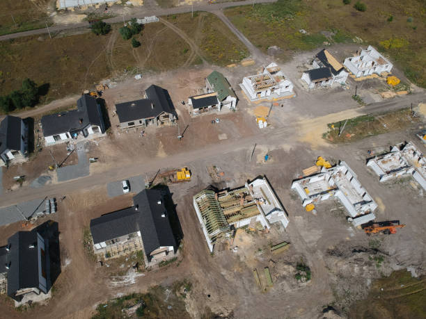 istock New private housing development construction in rural countryside aerial view 1267006973