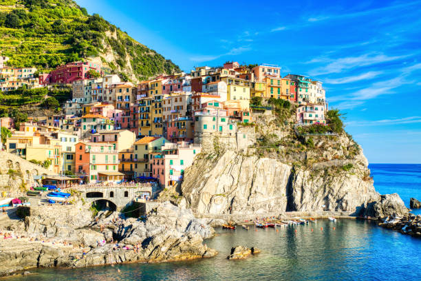 istock Manarola Village during a Beautiful Sunny Day, Cinque Terre, Italy 1267007744
