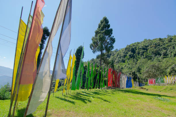 istock Buddhist religious flags waving at Rinchenpong monastery, Sikkim, India 1267009752