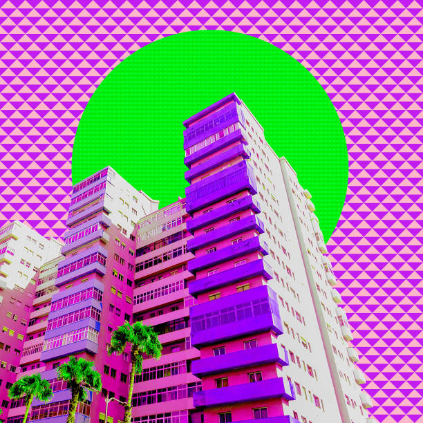 istock Contemporary art collage. Architecture and tropical concept 1267014778