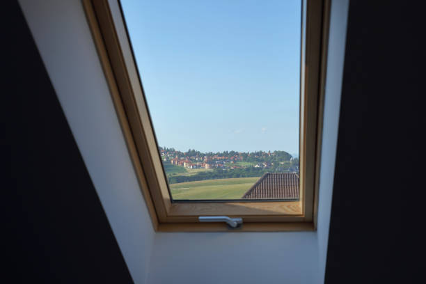 istock Closed roof window, House Renovation, Home Natural light solutions 1267015785