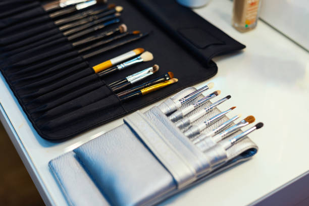 Set of make-up brushes