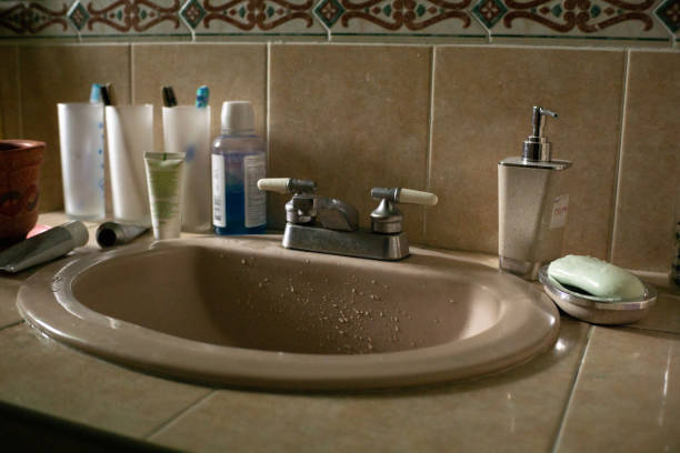 istock a cosmetics and articles of personal use on the bathroom sink 1267031684