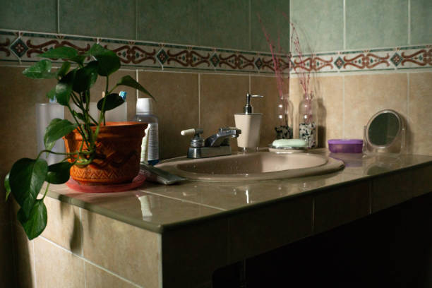 istock a sink of a fully arranged home bathroom 1267031730