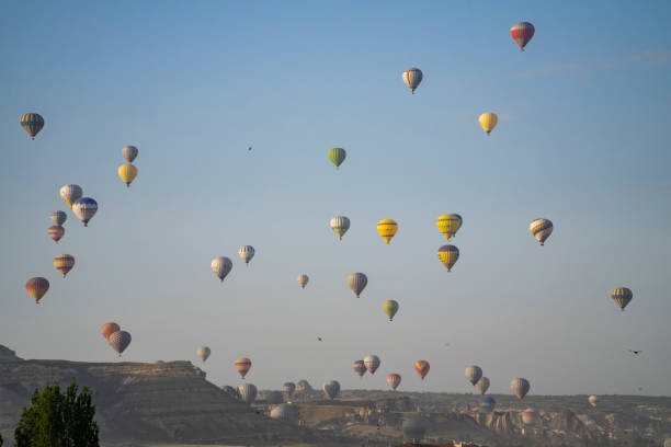 Balloon flights over Cappadocia Turkey May 2019