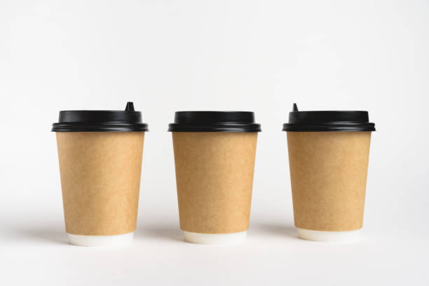 istock Zero waste coffee paper cups on the white background. 1267037245