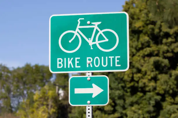 Photo of Bike Route Sign