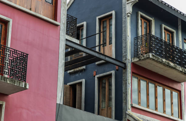 istock Exterior design retro Chinese style building. 1267047926