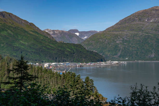 istock Landscape scene over turquoise bay 1267053231