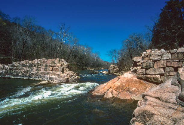 istock Silver Mines Rec Area - Dam at River Level Wide View - 2004 1267059947