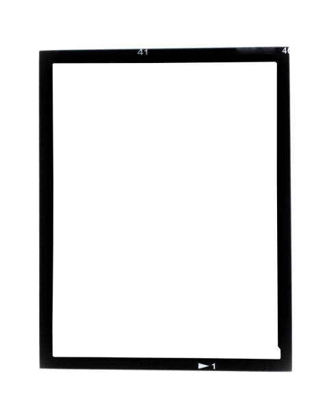istock Black and white picture border isolated on background 1267062062