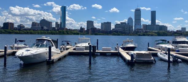 istock Boston Skyline and Boats on a Lovely Day 1267067105