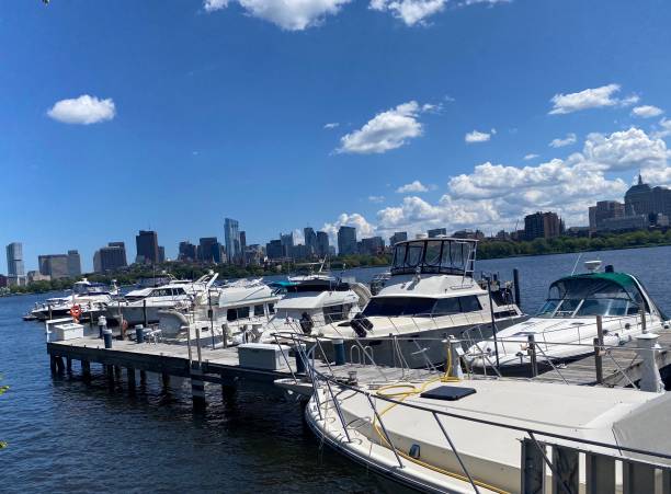istock Boston Skyline and Boats on a Lovely Day 1267067111