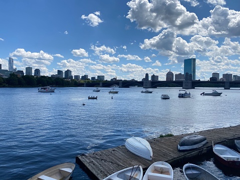 Scenic View of Boston in the Summer