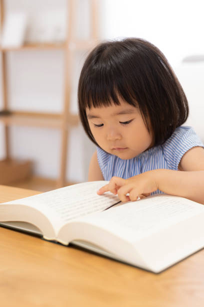 istock Little girl reading a book 1267074635